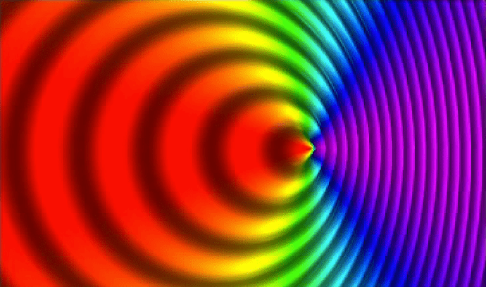 An object moving close to the speed of light that emits light will have the light that it emits... [+] appear shifted dependent on the location of an observer. Someone on the left will see the source moving away from it, and hence the light will be redshifted; someone to the right of the source will see it blueshifted, or shifted to higher frequencies, as the source moves towards it.