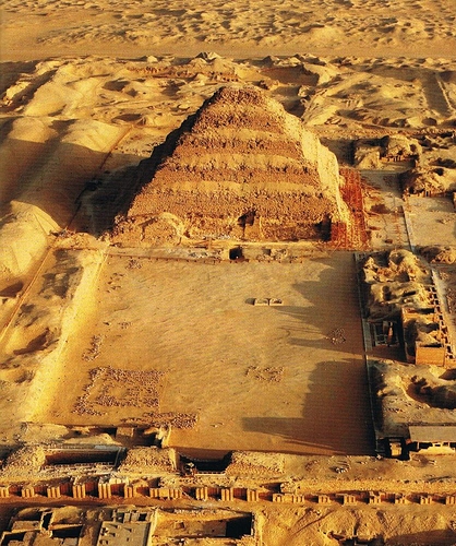 An aerial view of Djoser's Pyramid. Pinterest.