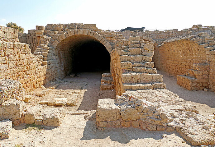 A Mithraeum in Israel, one of over 400 scattered throughout the former Roman Empire.