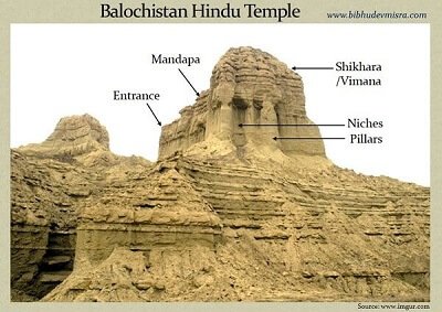 Balochistan Sphinx hindu temple structure