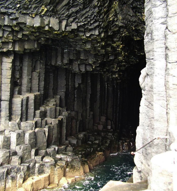Basalt columns inside Fingal's Cave