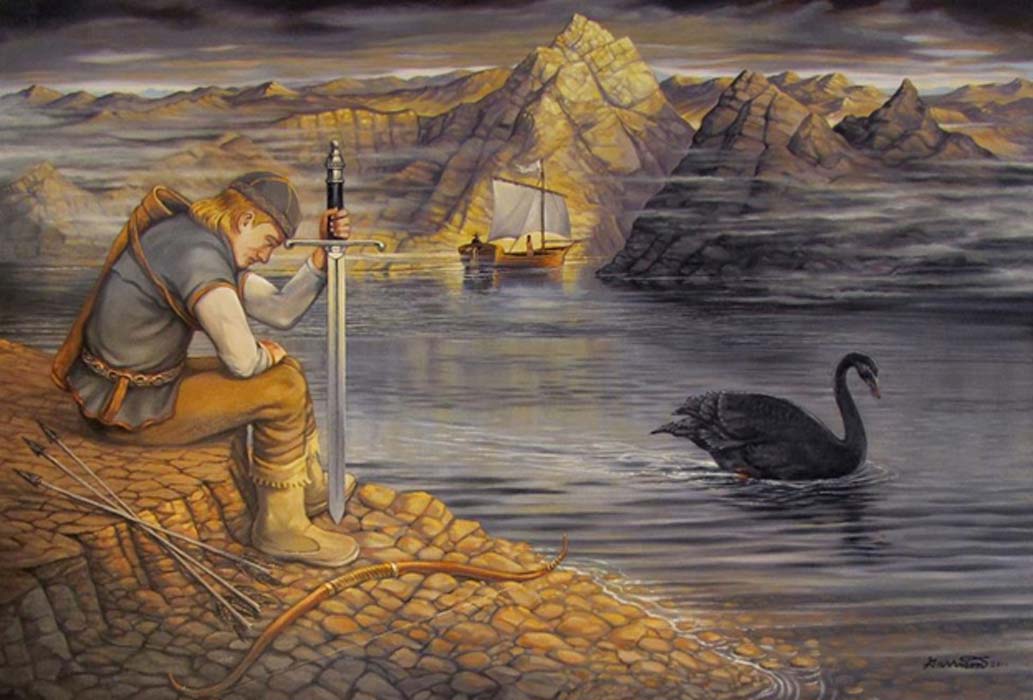 Lemminkäinen and the black swan.
