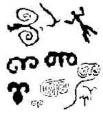 ancient symbol carvings