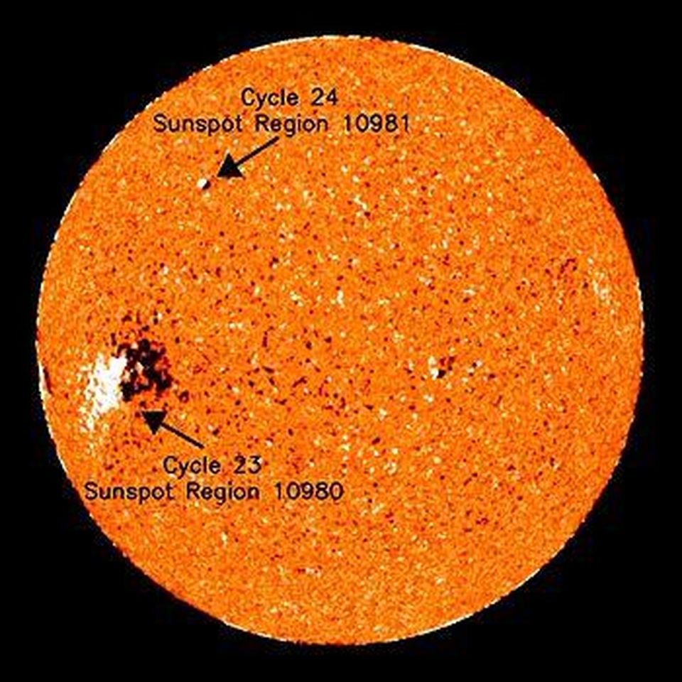 First official sunspot belonging to the So...