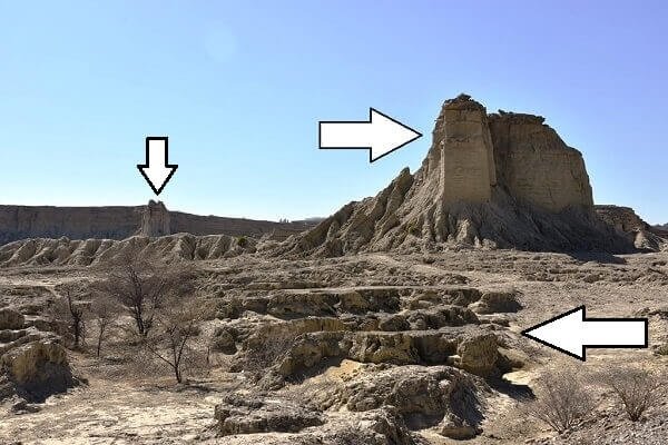 Balochistan Sphinx temple cut pillar