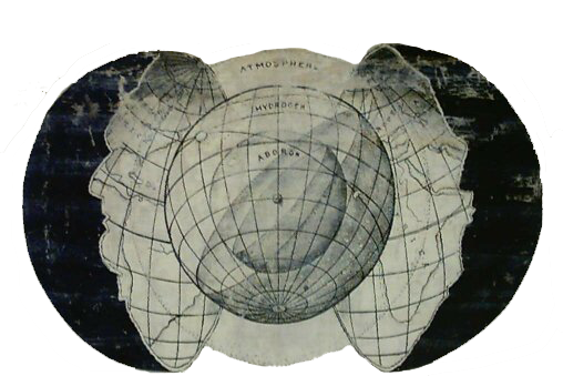 A hollow earth diagram